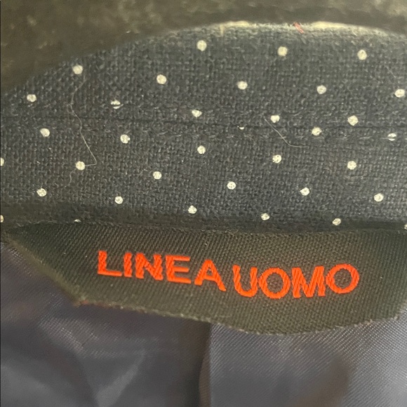 Men's Black Blazer with White Trim - Picture 2 of 9